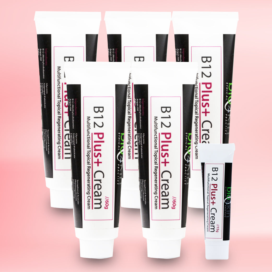BioZkin B12 Plus+ Cream 60g x 5 Get 15g x 1 Free - Biosense Clinic