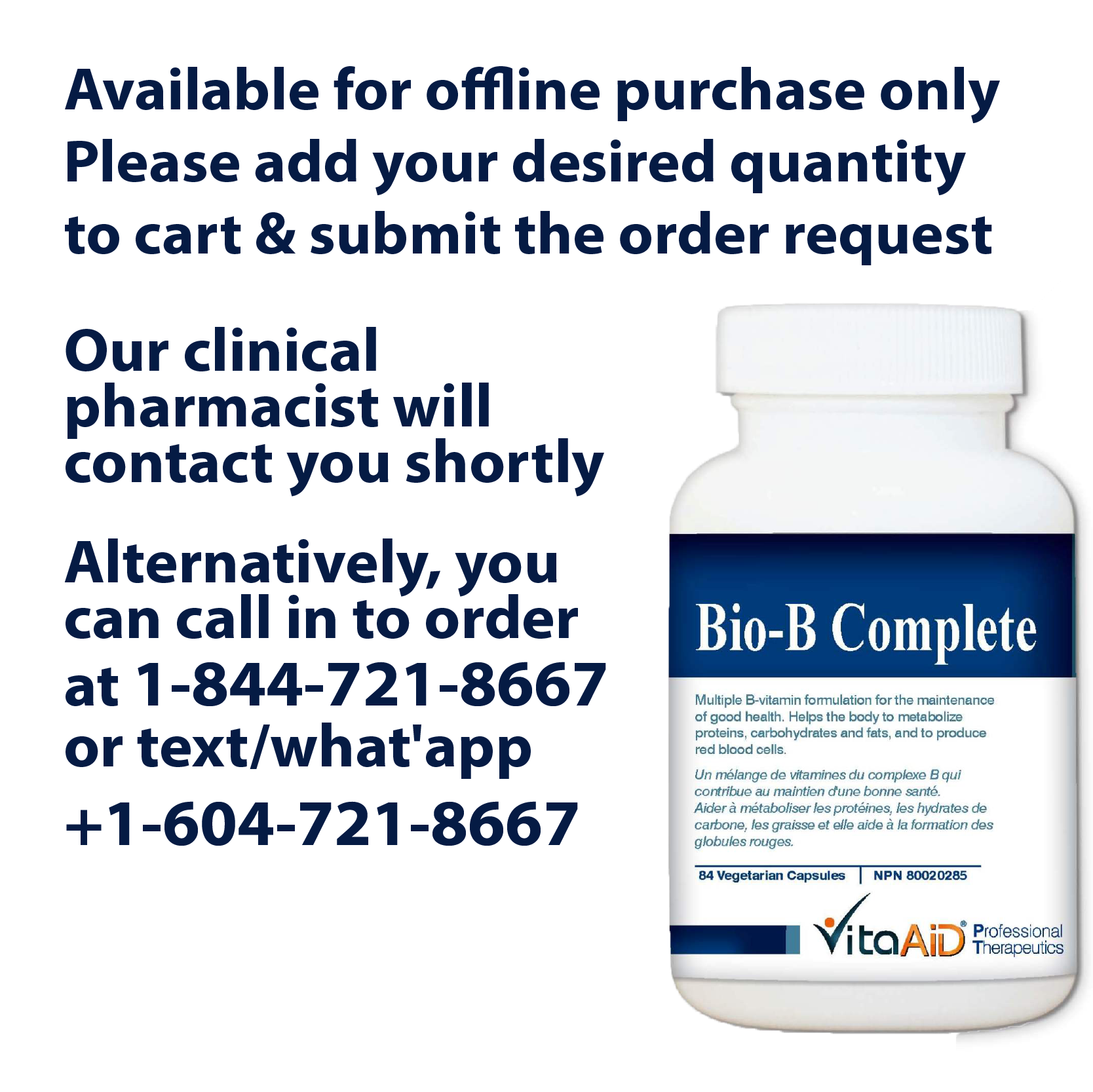 VitaAid Bio-B Complete - biosenseclinic.com