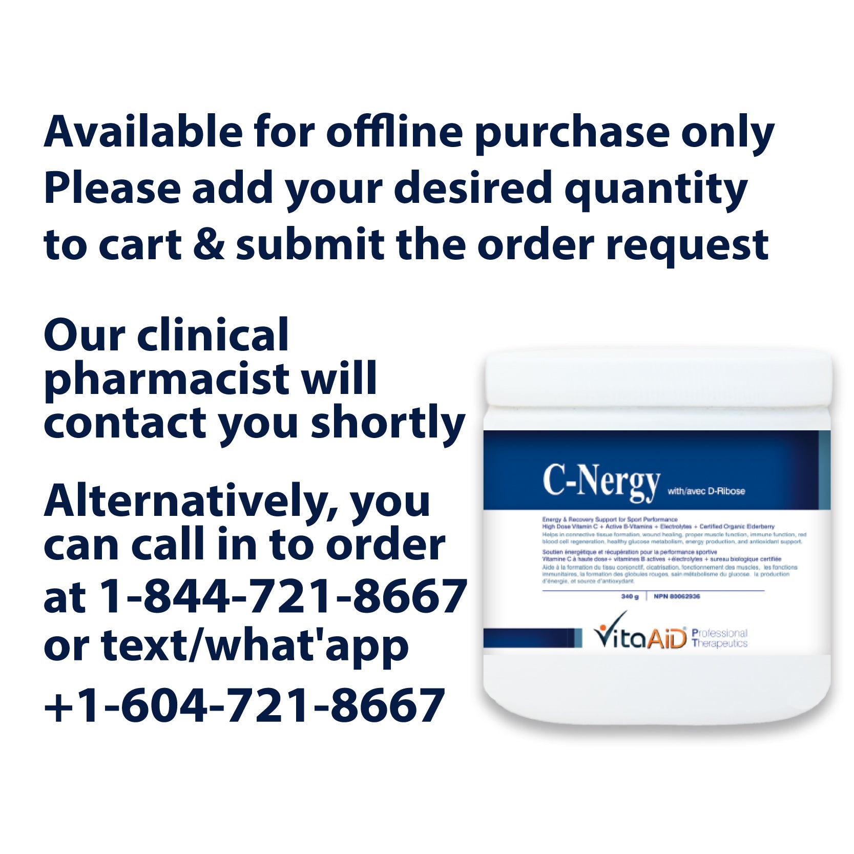 VitaAid C-Nergy with D-Ribose - biosenseclinic.com