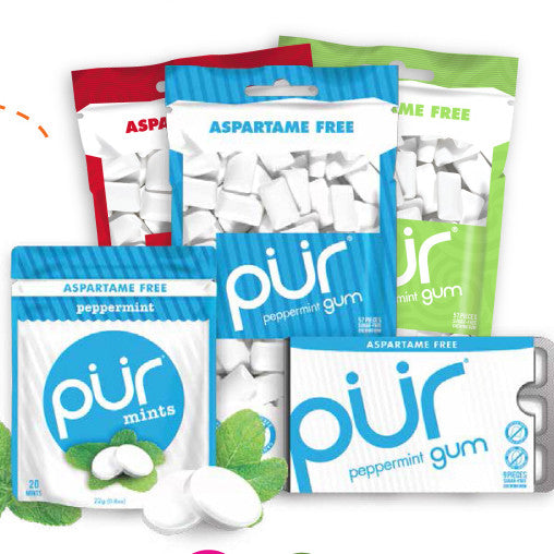 KICK ASPARTAME: PUR gum & mints