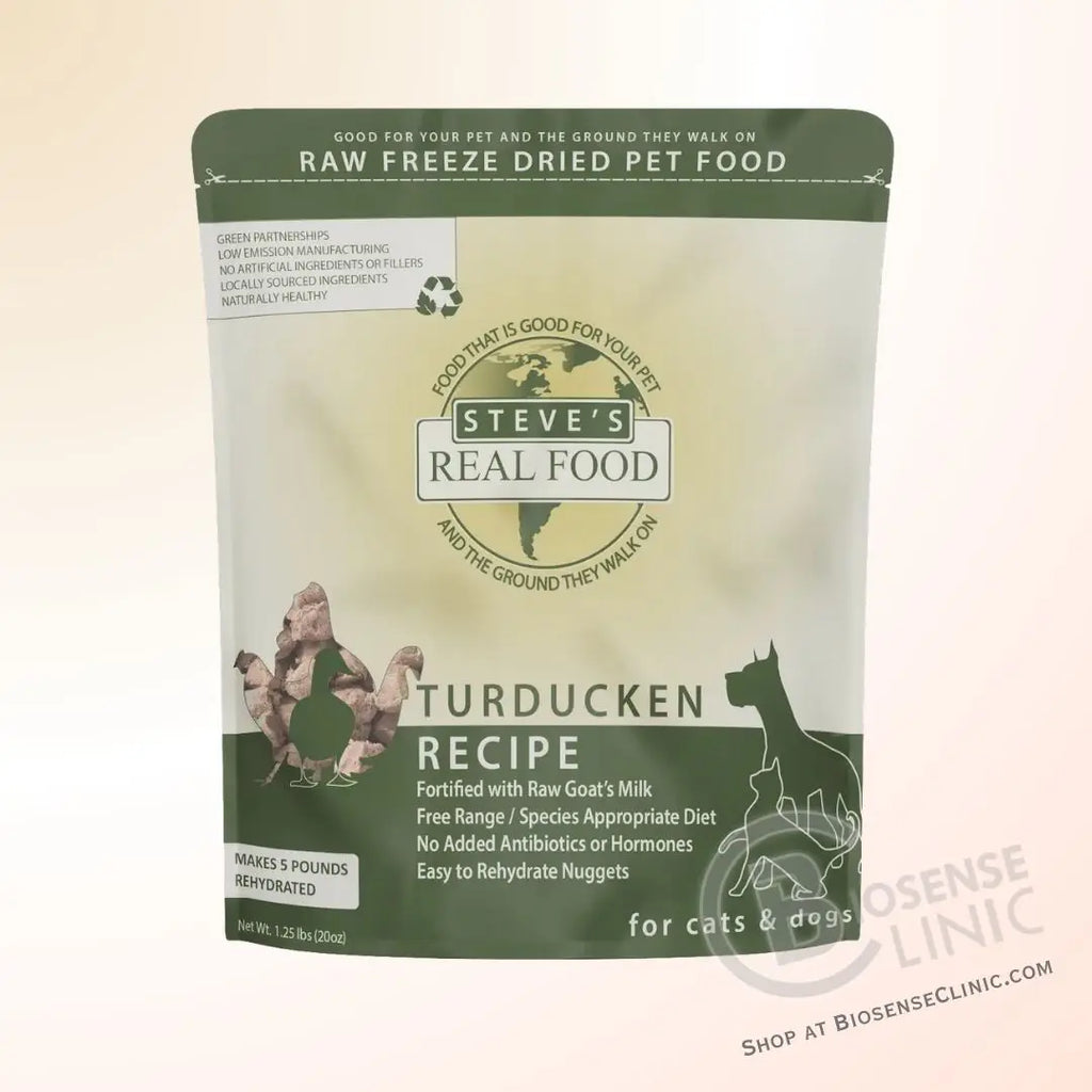 Buy Steve’s Freeze-Dried Raw Turducken Dog Food at BiosenseClinic.com