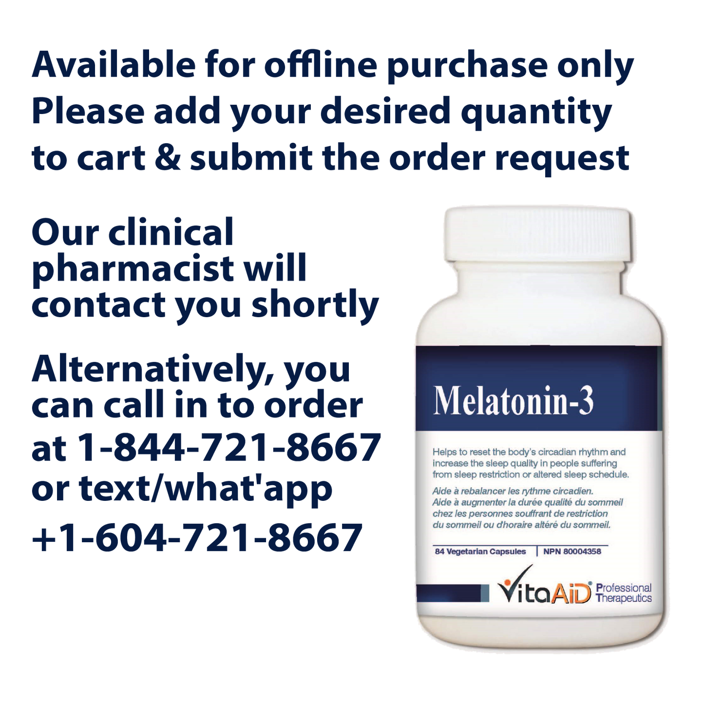 VitaAid Melatonin-3 - Biosense Clinic